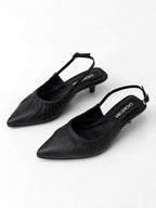 STILETO BLOOM - CONFECCION NEGRO - ALTURA 5.5 (8 CM) - CALZADO CACHATINA