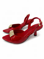 TACON NOVELLEA - CHAROL ROJO - ALTURA 5.5 (7,5 CM) - CALZADO CACHATINA
