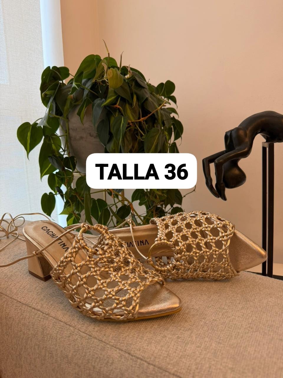 TACON BONNY STORE - BAMBIE DORADO - ALTURA 5.5