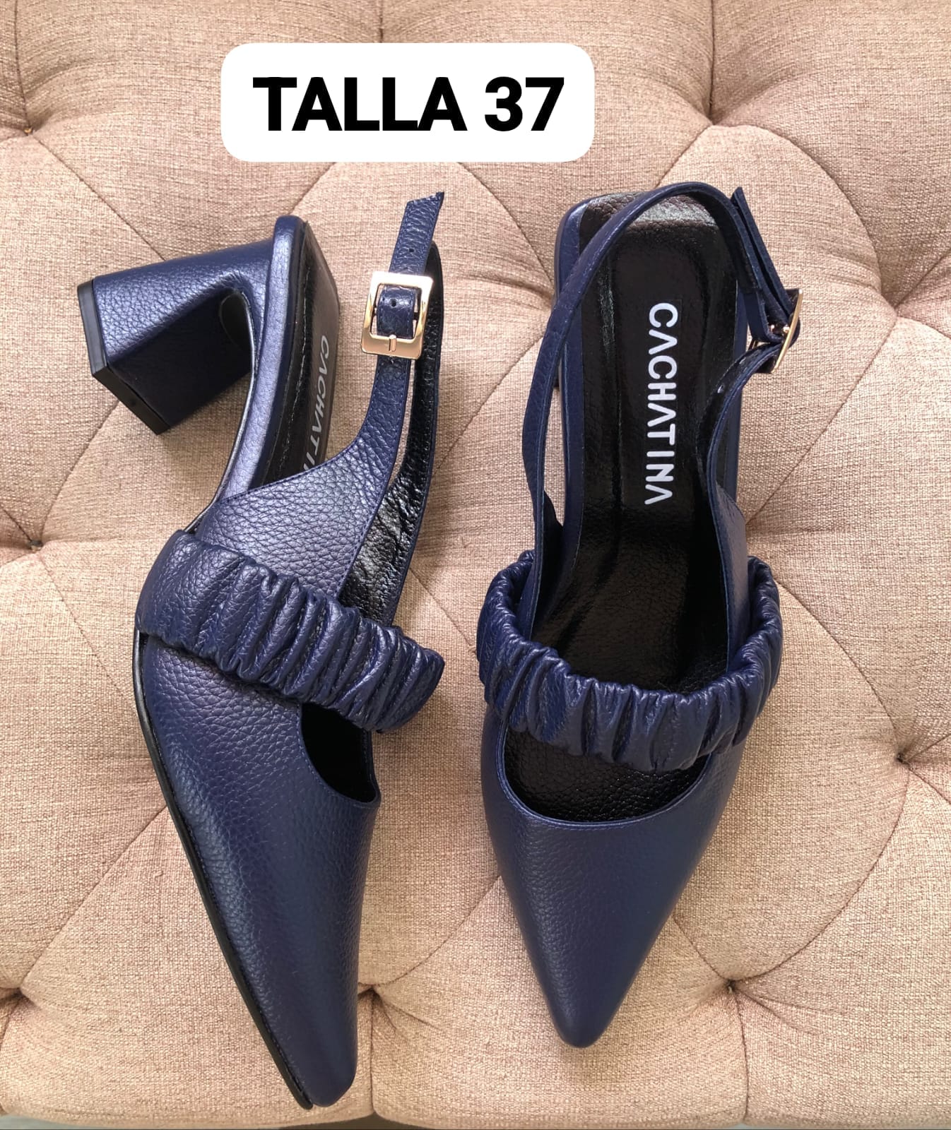 STILETO IVORY STORE - ELA AZUL IMPERIAL - ALTURA 5.5 (8 CM)