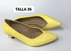PUMP JESSIE STORE - AMARILLO PASTEL - ALTURA 3.5 (5 CM)
