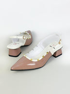 NAYELI- CUERO TAUPE - TACON 3.5 (5 CM) - ESTILETO MUJER - CALZADO CACHATINA