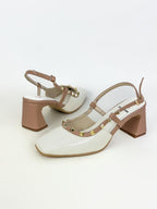 CECILY CUERO CHAROL TALCO x CONFECCION CARAMELO - TACON 5.5 (7CM) - ESTILETO MUJER - CALZADO CACHATINA