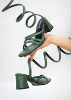 TACON ICONIC - CONFECCION VERDE MILITAR - TACON  5.5 - TACON MUJER - CALZADO CACHATINA