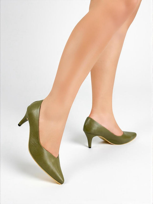 STILETTO TRENDY - ELA VERDE DIVA  - TACON 5.5 - ESTILETO MUJER - CALZADO CACHATINA
