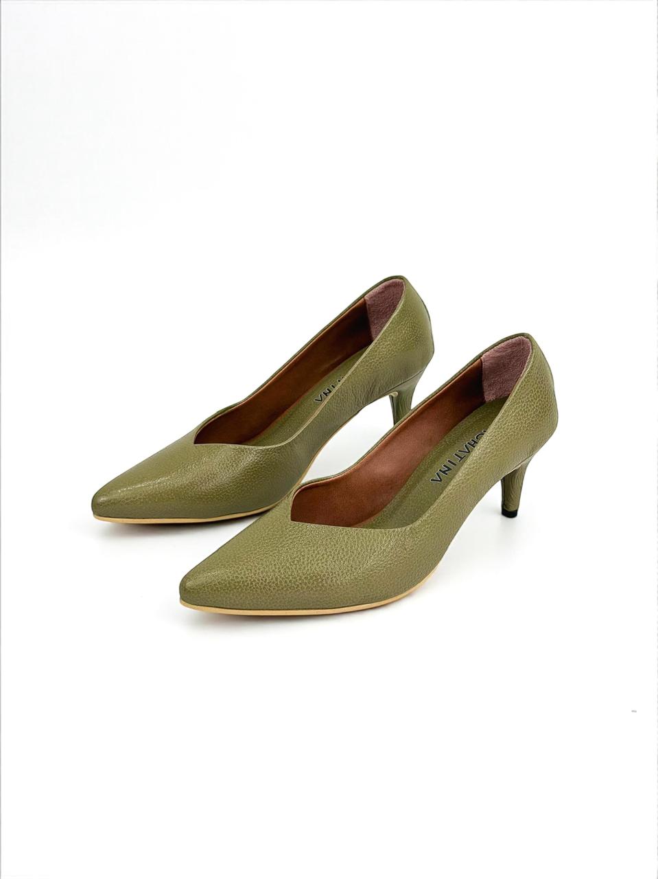 STILETTO TRENDY - ELA VERDE DIVA  - TACON 5.5 - ESTILETO MUJER - CALZADO CACHATINA