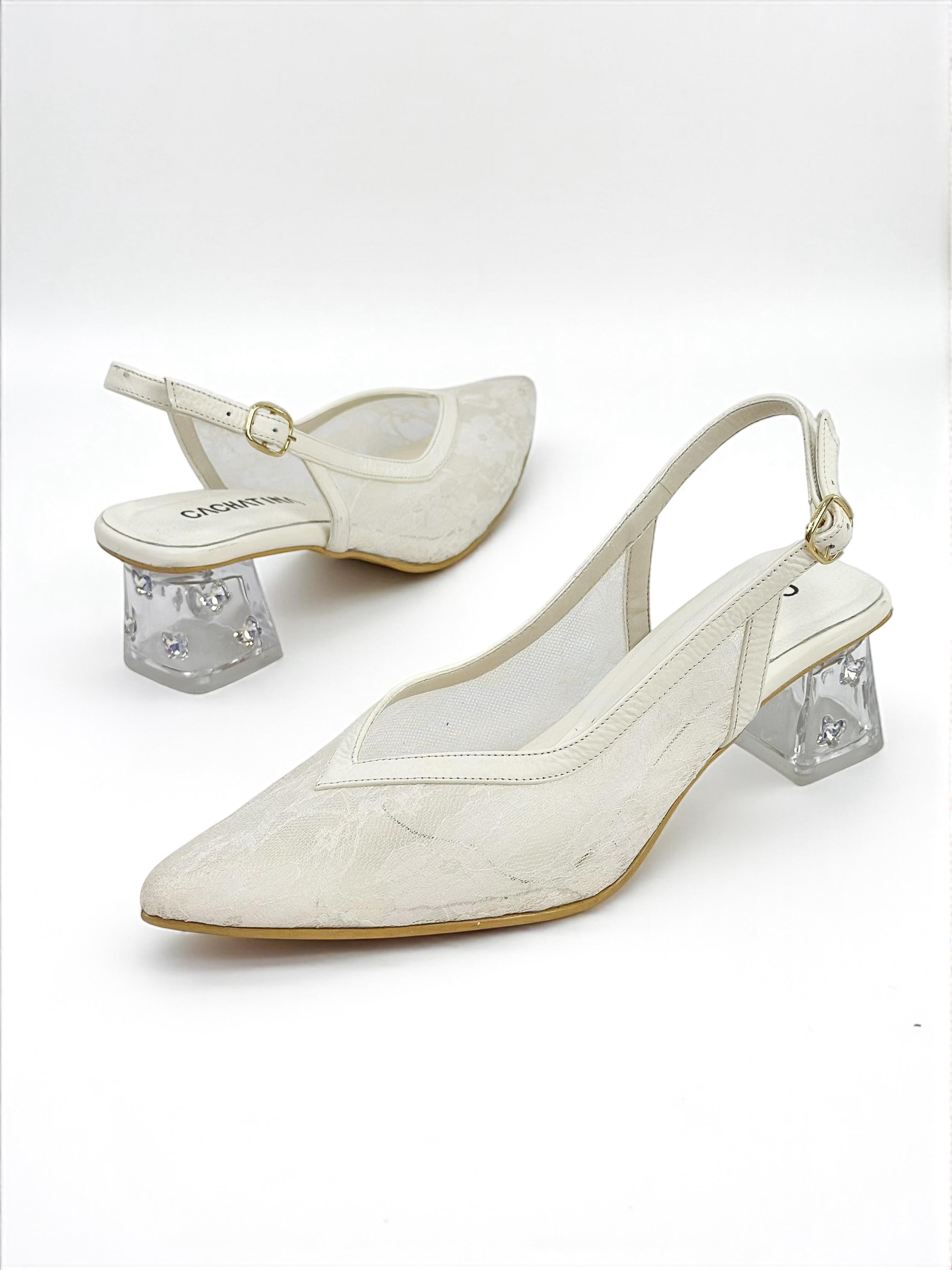 STILETTO YUR -BAMBY TALCO  X ENCAJE TALCO - TACON 5.5 - ESTILETO MUJER - CALZADO CACHATINA