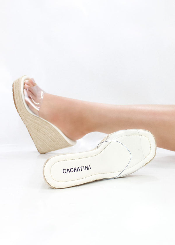 PLATAFORMA CRIS - BAMBY TALCO X ACETATO  -  ALTURA 7.5 (10 CM) - CALZADO CACHATINA