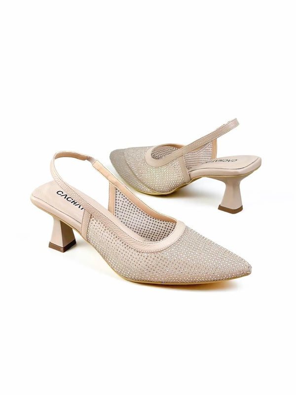 STILETTO TULIE - CAPELLADA IMPORTADA BRILLOS X CAPUCHINO- TACON 5.5 - ESTILETO MUJER - CALZADO CACHATINA