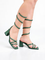 TACON ICONIC - CONFECCION VERDE MILITAR - TACON  5.5 - TACON MUJER - CALZADO CACHATINA