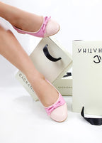 BALETA KISUMO - CUERO ROSA BARBIE X NUDE - CALZADO CACHATINA