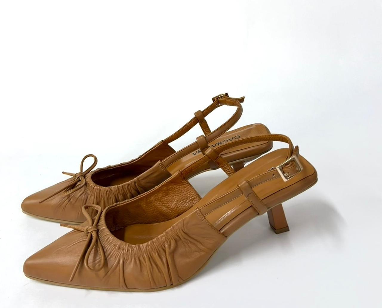 STILETO SANTORINI - CONFECCION MIEL - ALTURA 5.5 (8 CM) - CALZADO CACHATINA