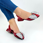 CALZADO CACHATINA - ZUECO MUJER - YAILY - CUERO CHAROL ROJO