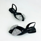 CALZADO CACHATINA - ZUECO MUJER - YAILY - CUERO CHAROL NEGRO