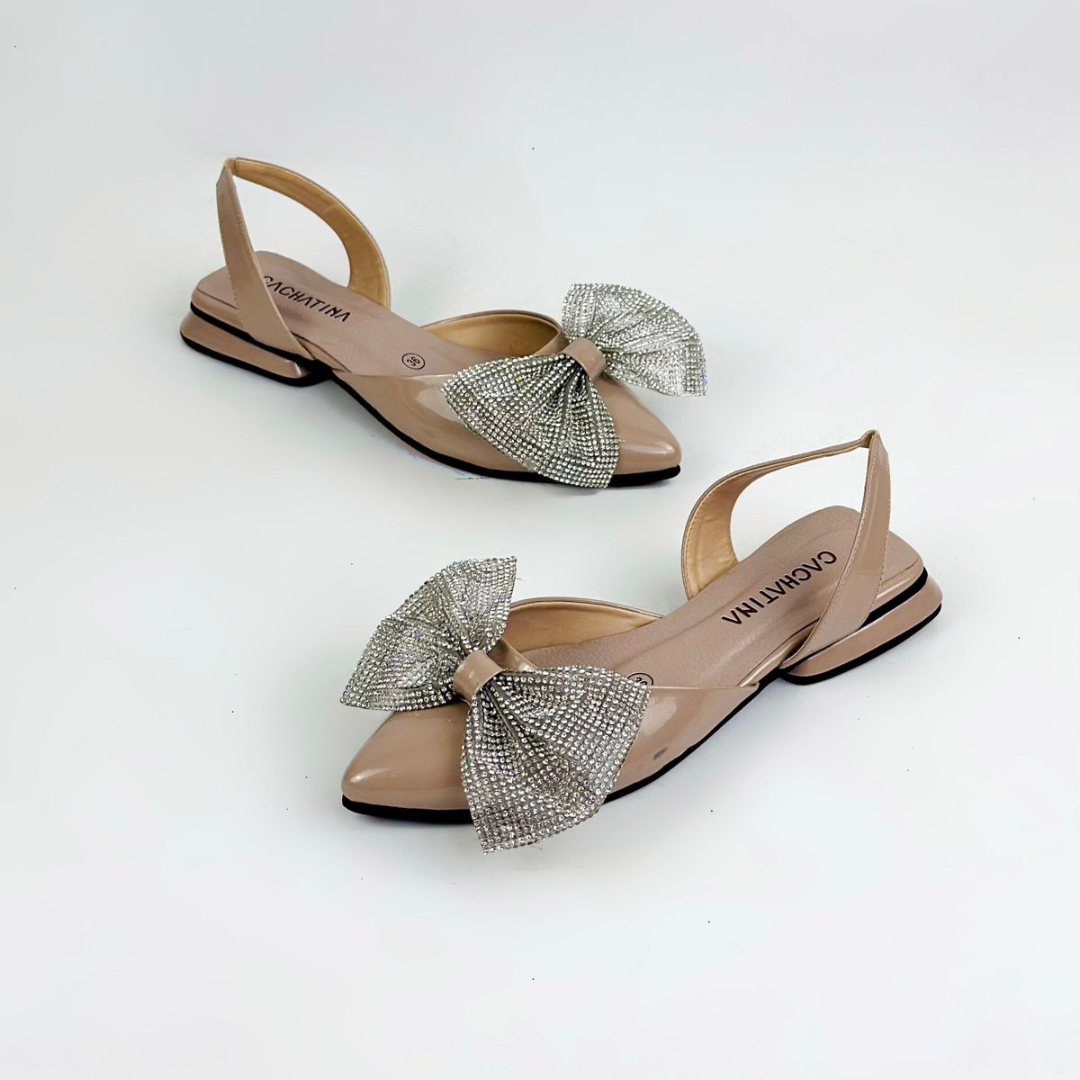 CALZADO CACHATINA - ZUECO MUJER - YAILY - CUERO CHAROL TAUPE