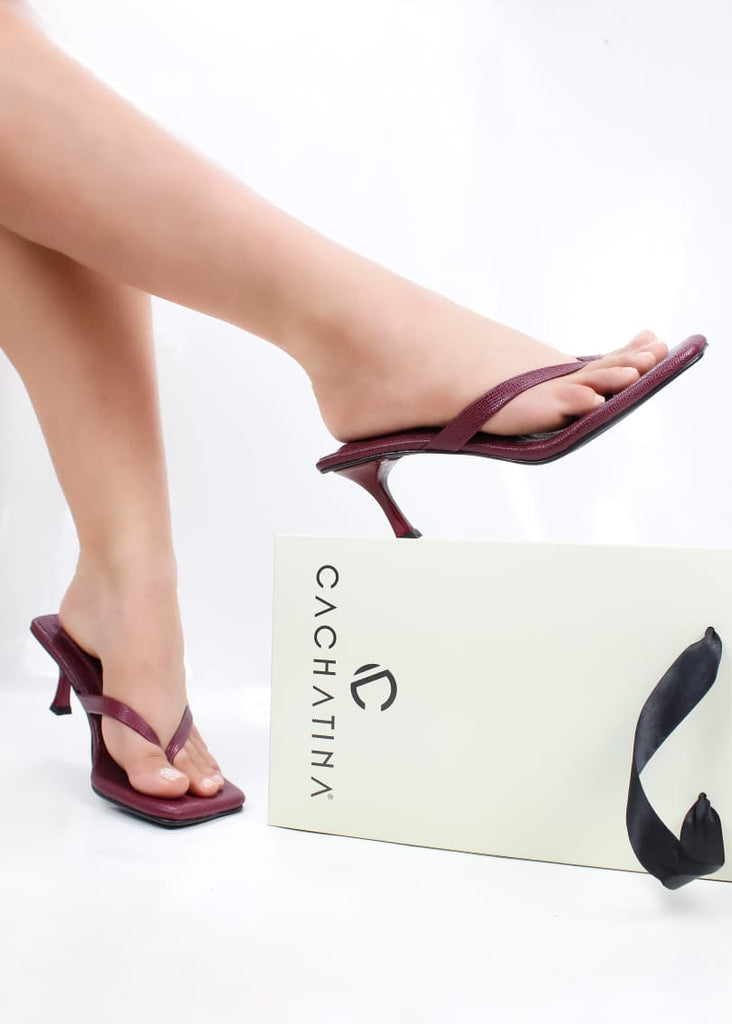 ZAKI STORE- FIOTTY BORGOÑA - TACON- TACON 5.5 - CALZADO CACHATINA