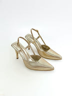STILETTO ADAKU - FIOTTY DORADO - TACON 7.5 - ESTILETO MUJER - CALZADO CACHATINA