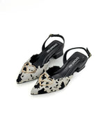 STILETTO TAILAN - PRINT VACA X BAMBIE NEGRO - ALTURA 3.5 - CALZADO CACHATINA