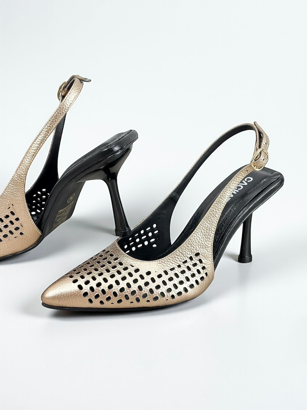 STILETTO PAU - BAMBIE COBRE - TACON 7.5 - STILETTO MUJER - CALZADO CACHATINA
