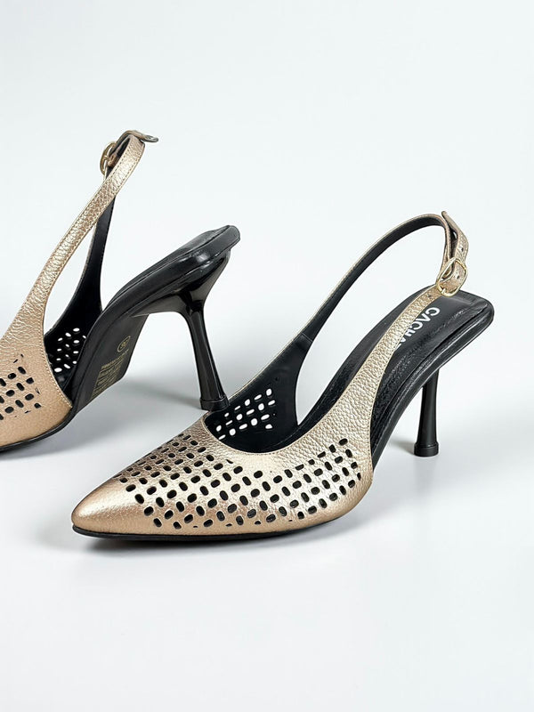 STILETTO PAU - BAMBIE COBRE - TACON 7.5 - STILETTO MUJER - CALZADO CACHATINA