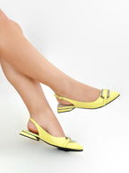 BALETA CAYENA - BAMBIE AMARILLO PASTEL - TACON 1.5- BALETA- CALZADO CACHATINA