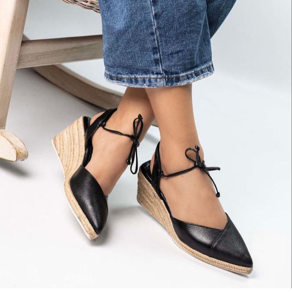 CALZADO CACHATINA - PLATAFORMA MUJER - TIZIANA - CUERO NEGRO - ALTURA 5.5 (7.5 CM)