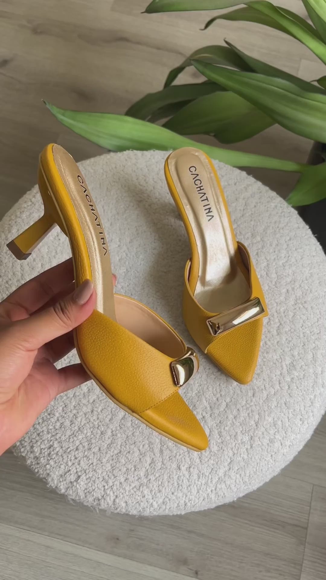 TACON BUSAN STORE - BAMBIE AMBAR- ALTURA 5.5 (7,5 CM) - CALZADO CACHATINA
