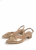 STILETO LUXE STORE - NUEVA FOLIA DORADA - ALTURA 3.5 (5 CM) - CALZADO CACHATINA
