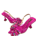 KYLIE - CALZADO CACHATINA - ESTILETO MUJER - CUERO FUCSIA - TACON 7.5 (10 CM)