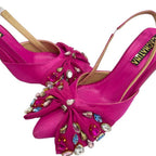 KYLIE - CALZADO CACHATINA - ESTILETO MUJER - CUERO FUCSIA - TACON 7.5 (10 CM)