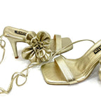 TACON - SEXY FLOWER - 7.5 - CUERO DORADO - CALZADO CACHATINA