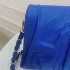 BOLSO CACHATINA - NAELA BAG - CUERO AZUL PRINCESA