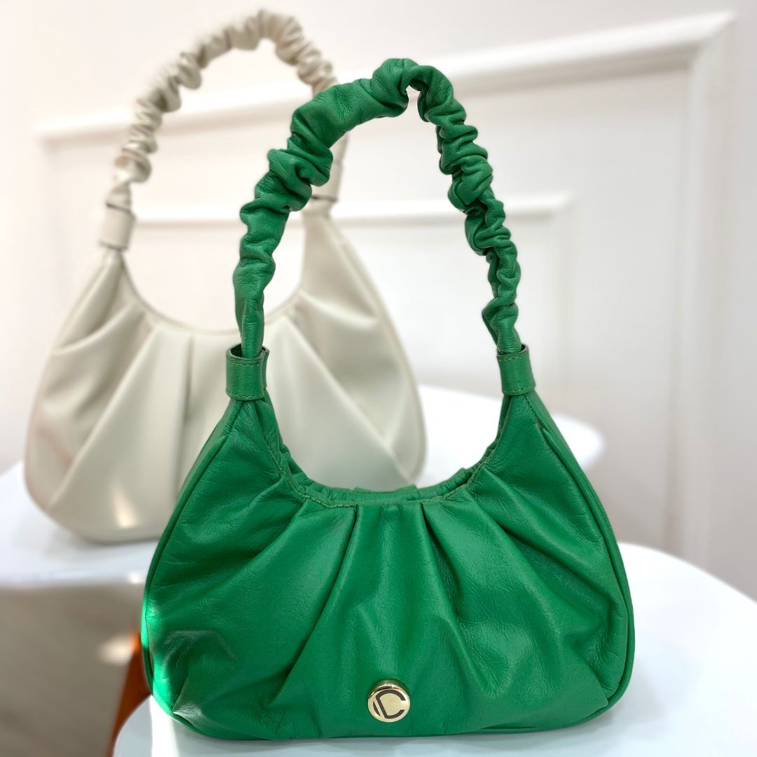 BOLSO CACHATINA - TORY BAG - CUERO VERDE NORA LOZA