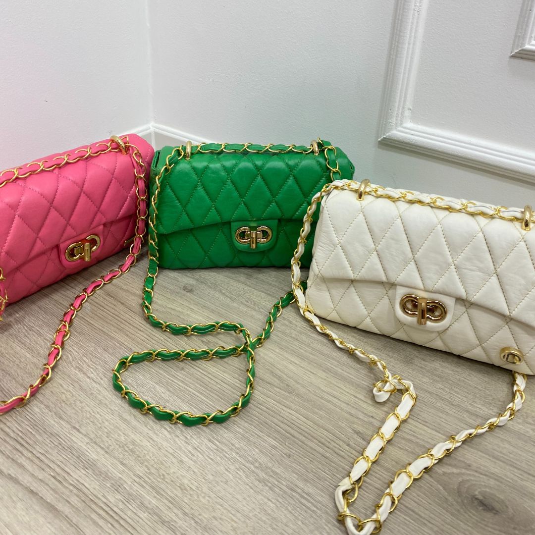 BOLSO CACHATINA - RIVER BAG - CUERO TALCO