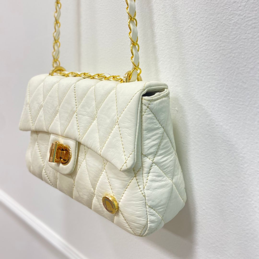 BOLSO CACHATINA - RIVER BAG - CUERO TALCO