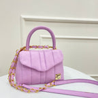 BOLSO CACHATINA - CITY BAG - CUERO LILA
