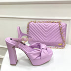 BOLSO CACHATINA - KATRINA BAG - CUERO LILA