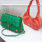 BOLSO CACHATINA - RIVER BAG - CUERO VERDE LOZA