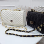 BOLSO CACHATINA - KLOE BAG - CUERO TALCO