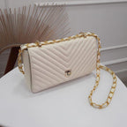 BOLSO CACHATINA - KLOE BAG - CUERO TALCO