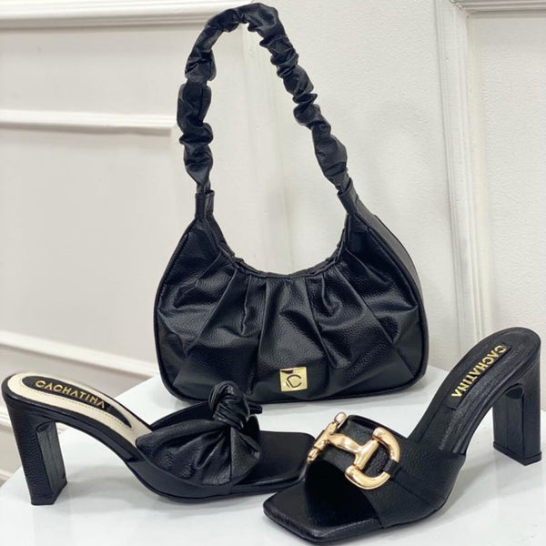 BOLSO CACHATINA - TORY BAG - CUERO NEGRO