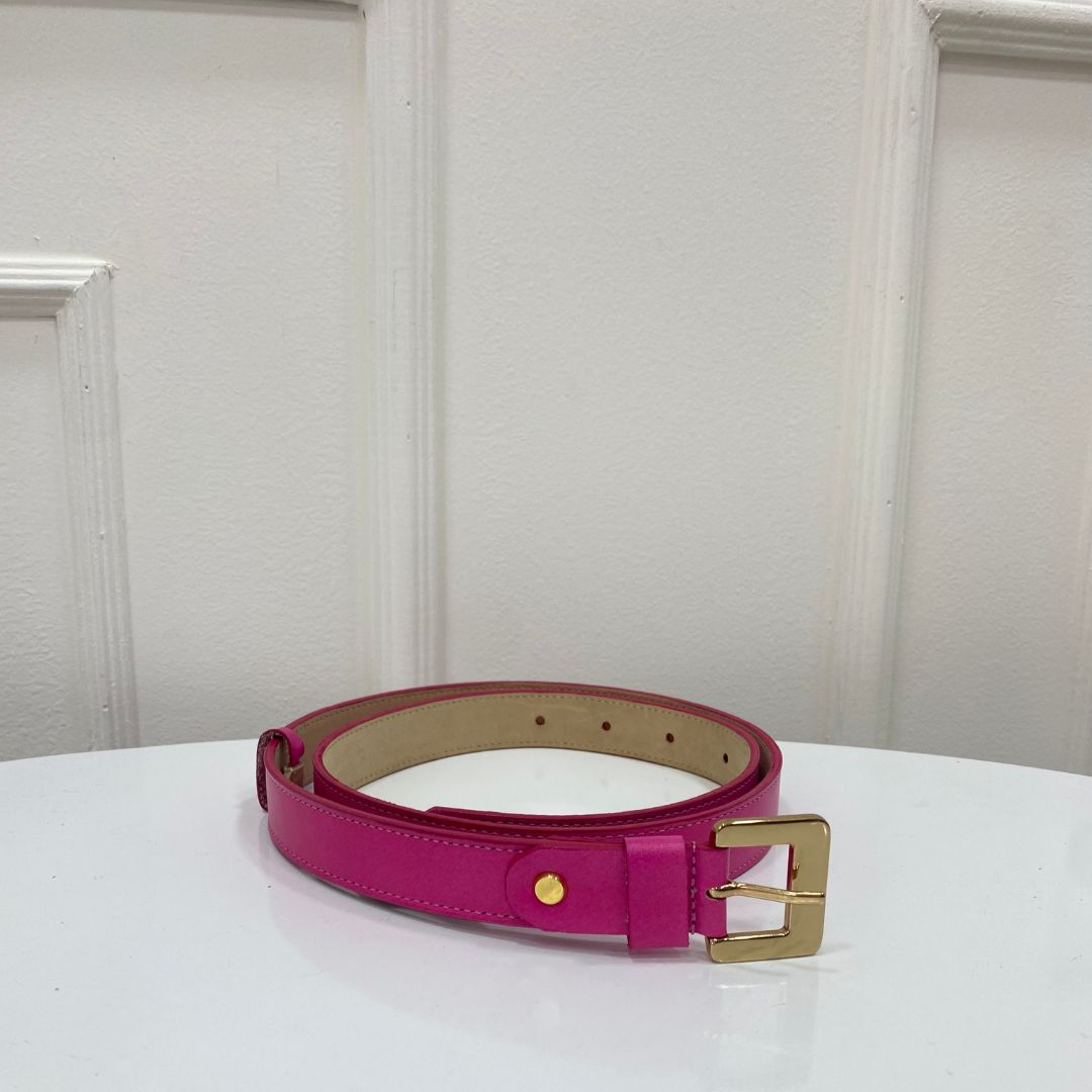 CORREA CACHATINA - LOVIE - CUERO FUCSIA