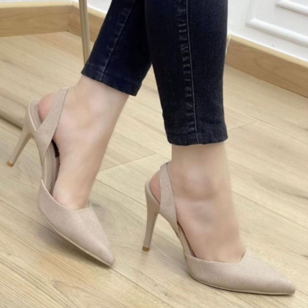 TACÒN - KAPRINA - 8.5 - CUERO TAUPE - CALZADO CACHATINA