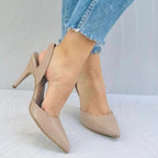 TACÒN - KAPRINA - 8.5 - CUERO TAUPE - CALZADO CACHATINA