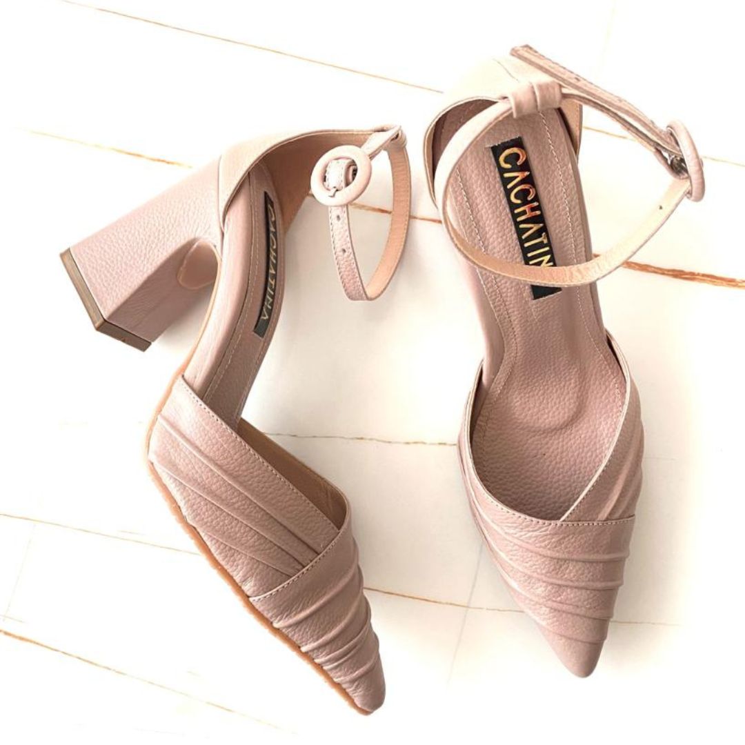TACÒN - PROSLY - 7.5 - CUERO TAUPE - CALZADO CACHATINA