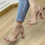 TACÒN - ASMARA - 7.5 - CUERO NUDE - CALZADO CACHATINA