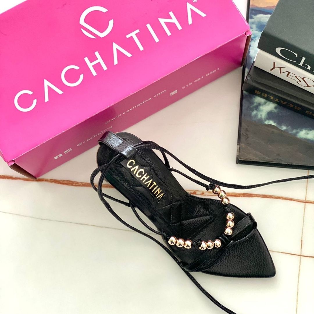 TACÒN - BUDAPE - 7.5 - CUERO NEGRO - CALZADO CACHATINA
