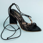 TACÒN - BUDAPE - 7.5 - CUERO NEGRO - CALZADO CACHATINA