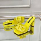 TACÒN - DEMETRIA - 7.5 - CUERO AMARILLO - CALZADO CACHATINA
