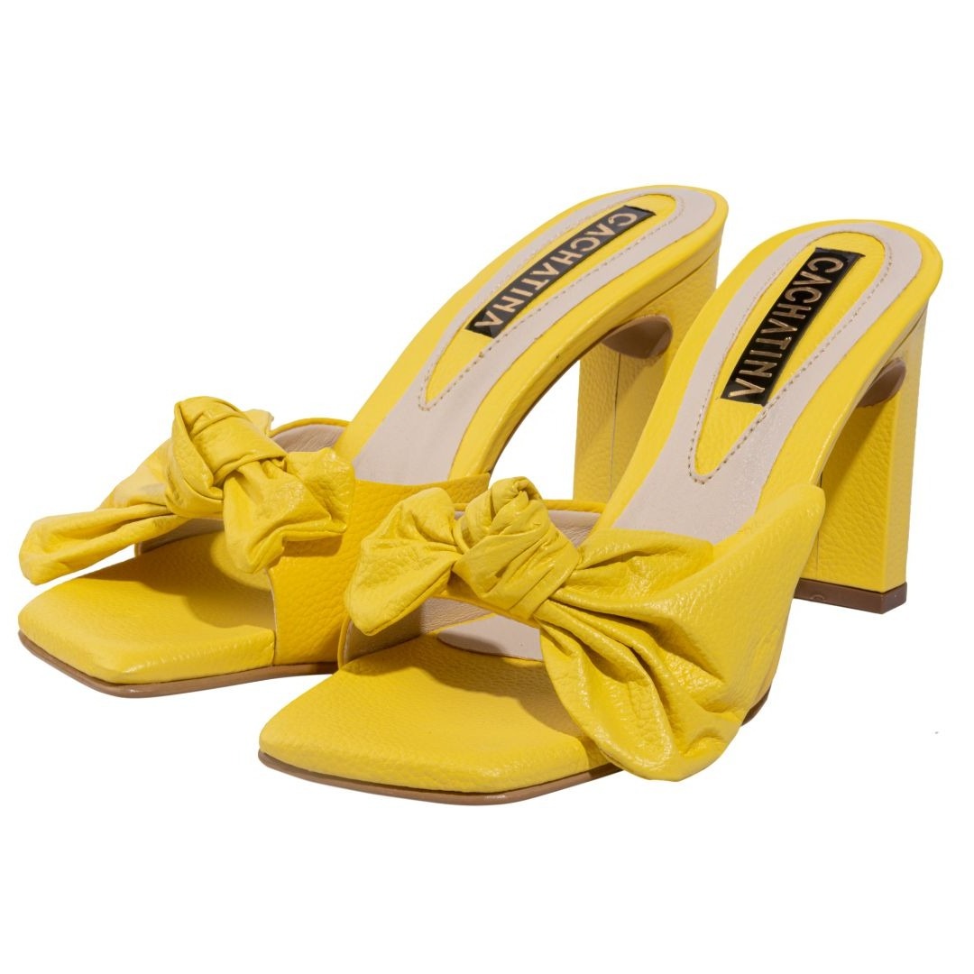 TACÒN - EREN - 7.5 - CUERO AMARILLO - CALZADO CACHATINA